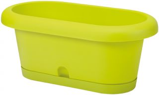 "Lotos" balcony box set - pistachio-green - 60 cm