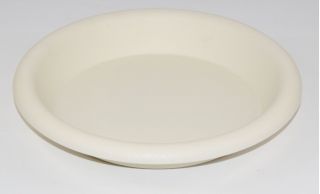 „Agawa“ apvali puodelio lėkštė - 24 cm - kreminės baltos spalvos - 
