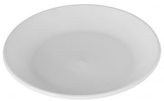 "Kolor" saksı tabağı - 23 cm - beyaz - 