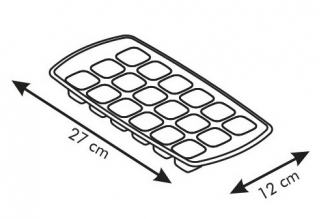 Ice cube tray with a flexible bottom - PRESTO