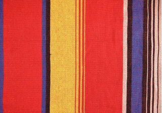 Võng vải - 200 x 80 cm - với các trụ đỡ bằng gỗ - màu đỏ - 