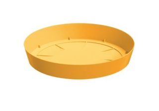 Kevyt lautanen Loflyn kukkaruukkuun - 15,5 cm - keltainen - 
