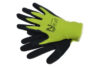 Lime-green Comfort garden gloves