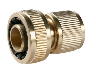 Brass quick connector with stop - 3/4"