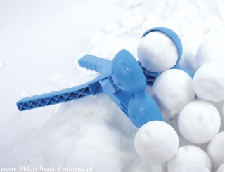 Dubbele sneeuwballenmaker - Snowballee - blauw - 