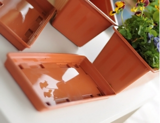 Untertasse für Outdoor-Blumentopf Agro - 45 cm - Terrakotta - 