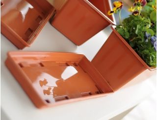 Saucer for outdoor flower pot Agro - 45 cm - Brown