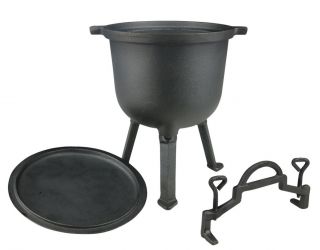 Cast iron hunter's pot - bonfire pot - 5 l