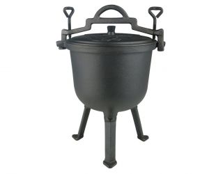 Støbejerns potte - bålgryde - 5 l - 