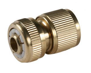 Brass quick hose connector with stop - 1/2"
