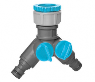 Adaptateur de robinet IDEAL 2 voies - pour robinets 3/4 "et 1" - CELLFAST - 