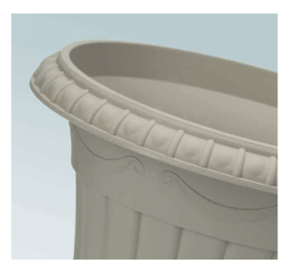 Fioriera a forma di urna "Roma" - 15 cm - color terracotta - 