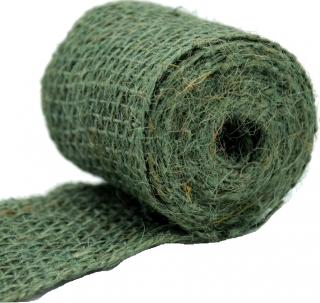 Jute tape - perfect for ornaments and decorations - 6 x 300 cm - green