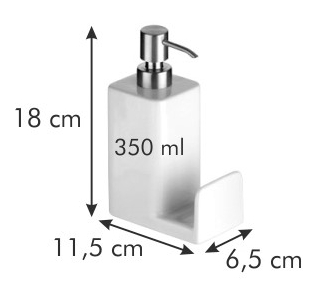 Distribuidor de detergente para louça com porta esfregão - ONLINE - 350 ml - 