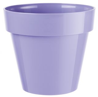 Casing pot bundar "Ibiza" - 20 cm - biru muda lavender - 