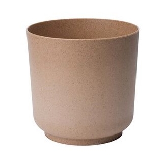 "Satina Eco" plant pot with admixture of wood - 13 cm - natural wood