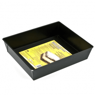 Teglia nera con superficie antiaderente - 28 x 23,5 cm - ideale per la cottura di torte - 