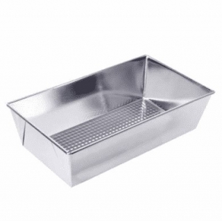 Waffled baking tin, loaf pan - 28 x 15 cm - for baking pates, fruit cakes and bread