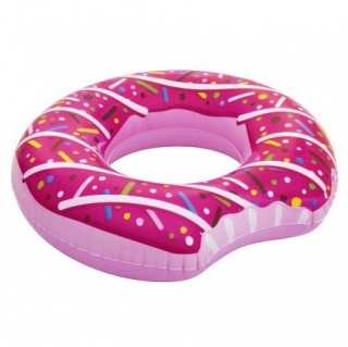 Anillo de natación, flotador de piscina - Donut - rosa - 107 cm - 