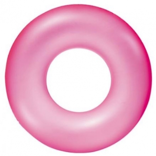 Inel de înot, flotor pentru piscină - roz - 76 cm - 