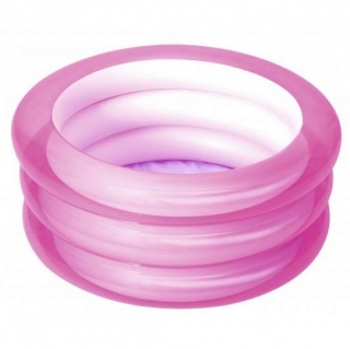 Piscina inflable redonda para jardín - rosa - 70 x 30 cm - 