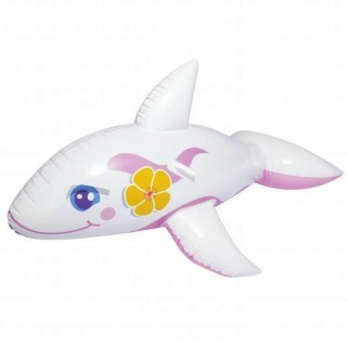 Flutuador de piscina inflável - Orca branca - 157 x 94 cm - 