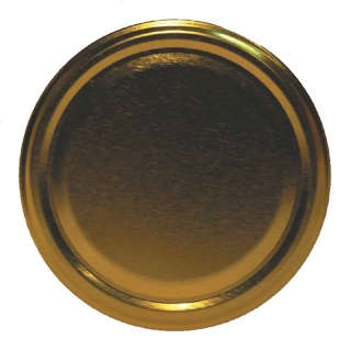 Twist-off potdeksels - goudkleurig - ø¸ 100 mm - 