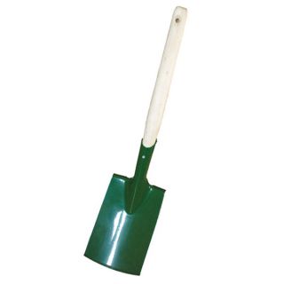 Trenching spade with a straight handle