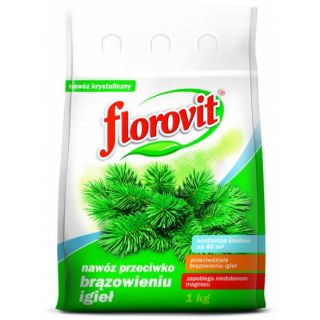 Fertilizante de coníferas - protege as agulhas do escurecimento - Florovit® - 1 kg - 