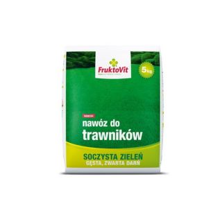 Lawn fertilizer - juicy green, thick and compact turf - Fruktovit Plus - 5 kg