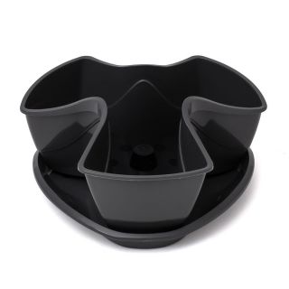 Herbs pot with saucer - Coubi - Graphite