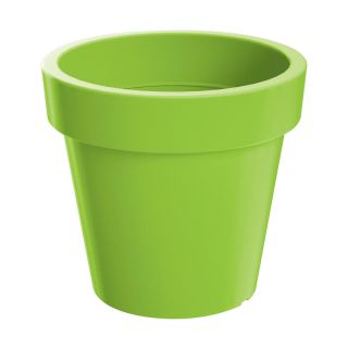 Light round flower pot - Lofly - 13,5 cm - Lime