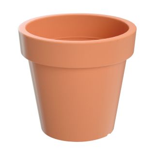 Vaso leve redondo - Lofly - 13,5 cm - Terracota - 