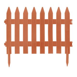 Garden fence - 27,5 cm x 3,2 m - Terracotta