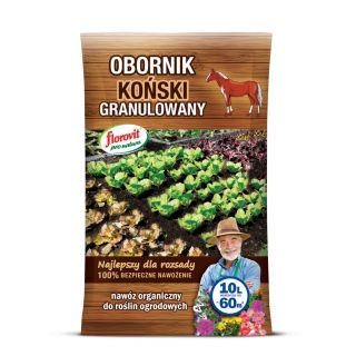 100% organisk granuleret hestegødning - Florovit® - 10 liter - 