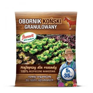 100% органичен гранулиран конски тор - Florovit® - 5 литра - 