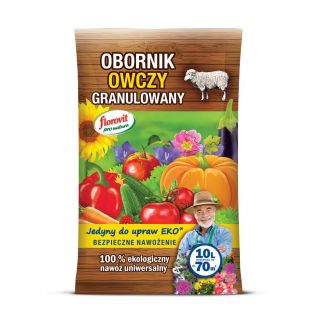 100% organisk granuleret fåregødning Florovit® - 10 liter - 