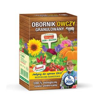 100% органичен гранулиран тор от овце Florovit® - 1 литър - 