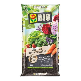 BIO Solo polivalente para todas as plantas domésticas e de jardim - Compo - 15 litros - 