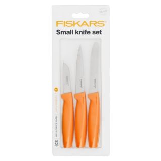 Πορτοκαλί μαχαίρι σετ - 3 τεμ - Λειτουργική φόρμα - FISKARS - 