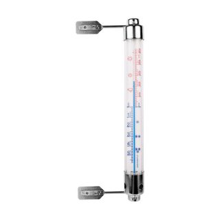 20 cm udendørs termometer i metalhus - 