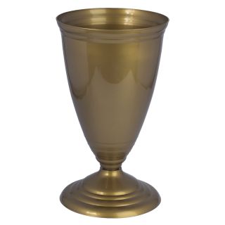 Высокая стройная ваза "Поло" - золотая. - 