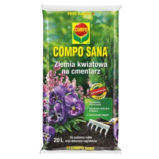 ดินดอกไม้คุณภาพสูงสำหรับสุสาน - Compo - 20 ลิตร - 