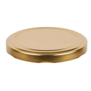 Tampas de jarra (rosca de seis pontos) - douradas - ø 82 mm - 10 peças - 