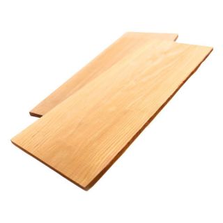Cedar wood barbecue board - 14 x 38 cm - 2 pcs