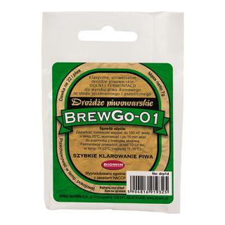 Sušené pivovarské droždí pěstované zdola - Brewgo-01 - 7 g - 
