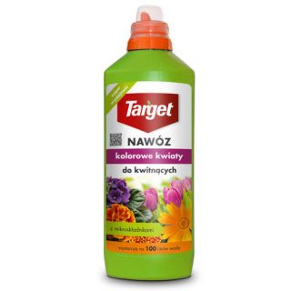 Flüssiger Dünger für Blütenpflanzen - "Kolorowe Kwiaty" (bunte Blumen) - Target® - 1 Litr - 