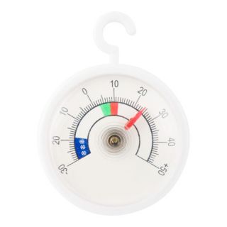 Thermomètre à cadran rond pour réfrigérateur et congélateur avec support - 