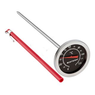 Thermometer for smoking and barbecuing - temperature range 0-120°C - 210 mm