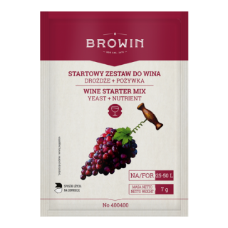 Set inițial vinificație - drojdie + nutrienți - pentru 50 de litri de vin! - 